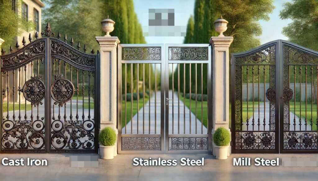 CATR IRON GATYE VS STAINLESSS STEEL GATE VS MILD STEEL GATE